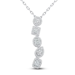 Previously Owned Diamond Necklace 1 ct tw 10K White Gold 18&quot;