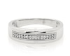 Thumbnail Image 1 of Previously Owned Men's Diamond Wedding Band 1/10 ct tw 10K White Gold