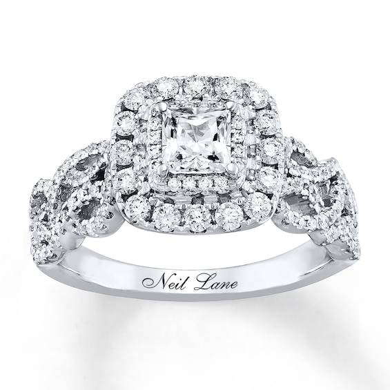 Previously Owned Neil Lane Engagement Ring 1-1/8 ct tw Diamonds 14K White Gold