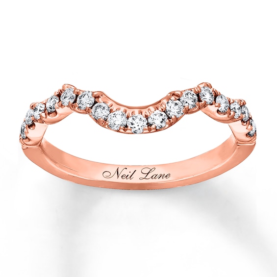 Previously Owned Neil Lane Wedding Band 3/8 ct tw Diamonds 14K Rose Gold