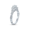 Thumbnail Image 3 of Previously Owned Monique Lhuillier Bliss Diamond Engagement Ring 1-1/8 ct tw Round & Marquise-cut 18K White Gold