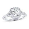 Thumbnail Image 1 of Previously Owned THE LEO Diamond Engagement Ring 1-1/3 ct tw Round-cut 14K White Gold