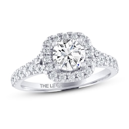 Previously Owned THE LEO Diamond Engagement Ring 1-1/3 ct tw Round-cut 14K White Gold