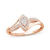 Thumbnail Image 1 of Previously Owned Diamond Ring 1/4 ct tw Marquise & Round 10K Rose Gold