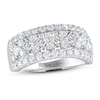 Thumbnail Image 1 of Previously Owned THE LEO Diamond Anniversary Ring 1-3/4 ct tw Princess & Round-cut 14K White Gold