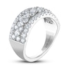 Thumbnail Image 2 of Previously Owned THE LEO Diamond Anniversary Ring 1-3/4 ct tw Princess & Round-cut 14K White Gold