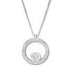 Thumbnail Image 1 of Previously Owned Diamond Circle Necklace 1/2 ct tw Round-cut 10K White Gold