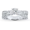 Thumbnail Image 3 of Previously Owned Diamond Ring Setting 5/8 ct tw Round-cut 14K White Gold