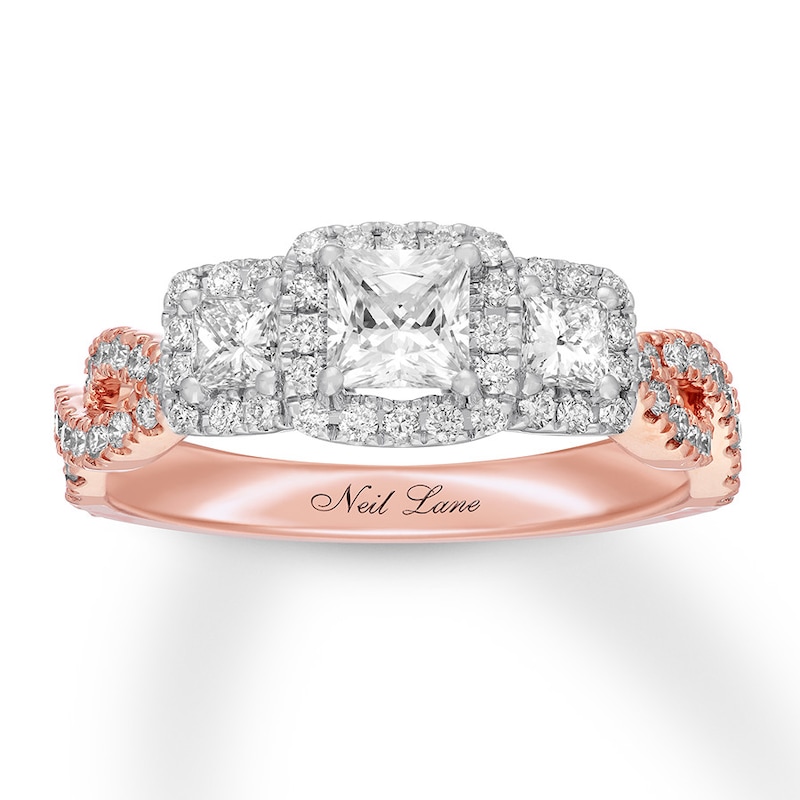 Main Image 1 of Previously Owned Neil Lane Engagement Ring 1-1/8 ct tw Diamonds 14K Rose Gold