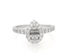 Thumbnail Image 1 of Previously Owned Neil Lane Diamond Pear Halo Engagement Ring Setting 3/4 ct tw 14K White Gold Size 7