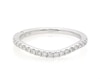 Thumbnail Image 1 of Previously Owned Monique Lhuillier Bliss Diamond Contour Wedding Band 1/4 ct tw Round-cut 18K White Gold