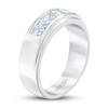 Thumbnail Image 2 of Previously Owned Men's THE LEO First Light Diamond Wedding Band 1 ct tw Round-cut 14K White Gold