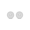 Thumbnail Image 2 of Previously Owned Men's Diamond Double Row Stud Earrings 1/2 ct tw Round-cut 10K Yellow Gold