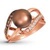 Thumbnail Image 1 of Previously Owned Le Vian Cultured Pearl Ring 1/5 ct tw Diamonds 14K Gold