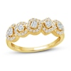 Thumbnail Image 0 of Previously Owned Diamond Halo Ring 1/2 ct tw 10K Yellow Gold Size 5
