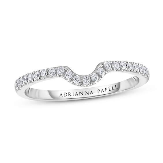 Previously Owned Adrianna Papell Diamond Wedding Band 1/8 ct tw 14K White Gold