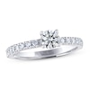 Thumbnail Image 0 of Previously Owned THE LEO Ideal Cut Diamond Engagement Ring 3/4 ct tw Round-cut 14K White Gold