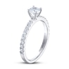 Thumbnail Image 1 of Previously Owned THE LEO Ideal Cut Diamond Engagement Ring 3/4 ct tw Round-cut 14K White Gold