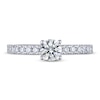 Thumbnail Image 2 of Previously Owned THE LEO Ideal Cut Diamond Engagement Ring 3/4 ct tw Round-cut 14K White Gold