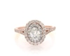 Thumbnail Image 1 of Previously Owned Neil Lane Oval-Cut Diamond Halo Engagement Ring 1 ct tw 14K Two-Tone Gold Size 7