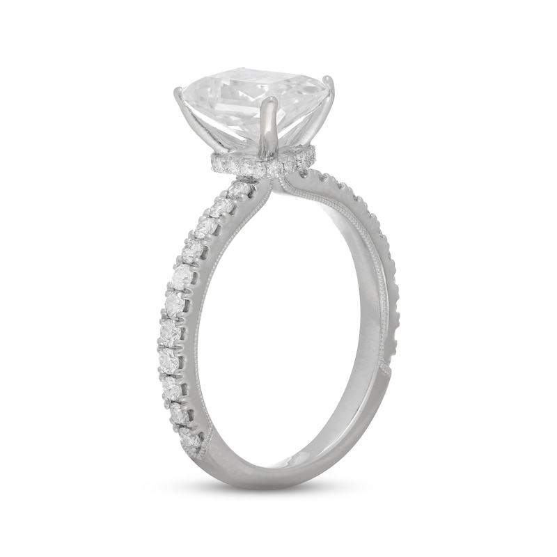 Main Image 2 of Previously Owned Neil Lane Diamond Engagement Ring 2-3/8 ct tw Radiant & Round 14K White Gold