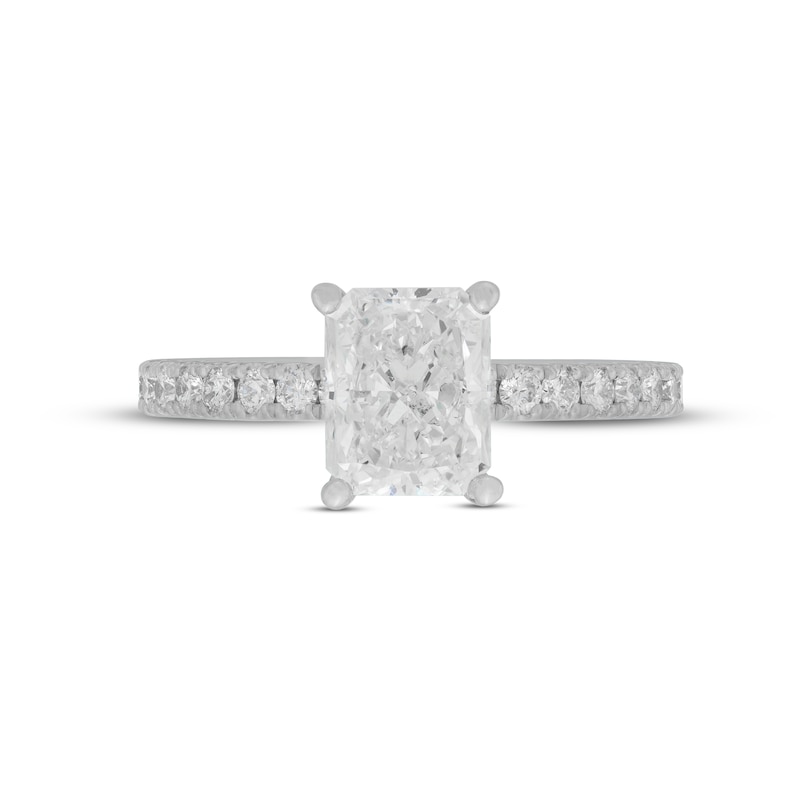 Main Image 4 of Previously Owned Neil Lane Diamond Engagement Ring 2-3/8 ct tw Radiant & Round 14K White Gold