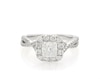 Thumbnail Image 1 of Previously Owned THE LEO First Light Diamond Princess-Cut Engagement Ring 1-1/8 ct tw 14K White Gold