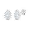 Thumbnail Image 1 of Previously Owned Diamond Teardrop Stud Earrings 3/4 ct tw Round-cut 14K White Gold