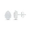 Thumbnail Image 3 of Previously Owned Diamond Teardrop Stud Earrings 3/4 ct tw Round-cut 14K White Gold