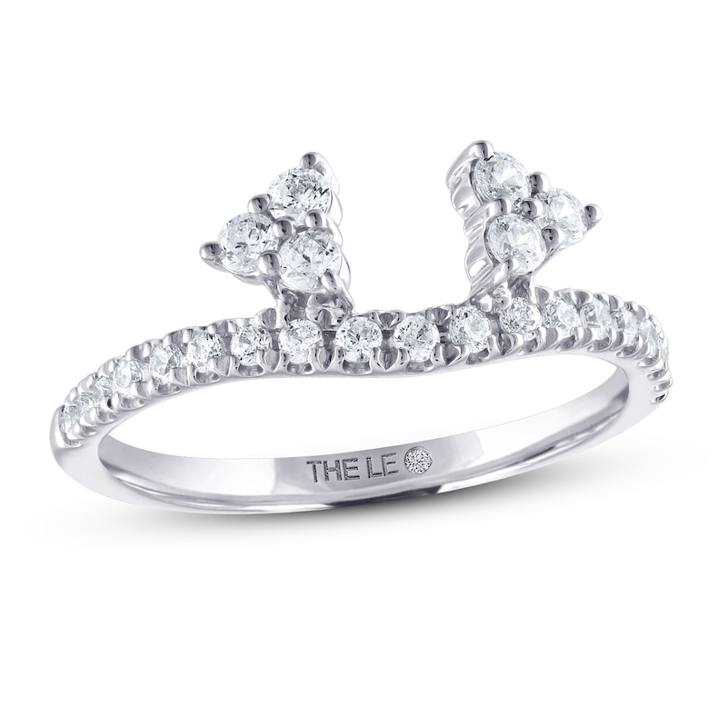 Main Image 1 of Previously Owned THE LEO Diamond Enhancer Ring 1/2 ct tw Round-cut 14K White Gold