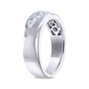 Thumbnail Image 2 of Previously Owned Men's THE LEO Ideal Cut Diamond Wedding Band 1/2 ct tw 14K White Gold