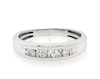 Thumbnail Image 0 of Previously Owned Men's Round & Baguette-Cut Diamond Wedding Band 1/3 ct tw 10K White Gold
