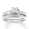 Thumbnail Image 1 of Previously Owned Diamond Bridal Set 1/2 carat tw 10K White Gold