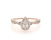 Thumbnail Image 0 of Previously Owned Pear-Shaped Diamond Halo Engagement Ring 1/2 ct tw 14K Rose Gold