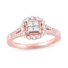 Thumbnail Image 1 of Previously Owned Diamond Ring 1/2 ct tw Princess/Round 10K Rose Gold