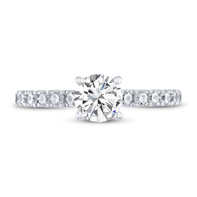 Main Image 3 of Previously Owned THE LEO Diamond Engagement Ring 1-1/8 ct tw Round-cut 14K White Gold