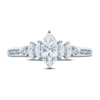 Thumbnail Image 3 of Previously Owned Diamond Engagement Ring 7/8 ct tw Marquise & Round 14K White Gold