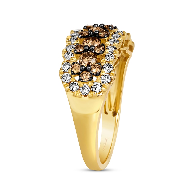 Main Image 2 of Previously Owned Le Vian Chocolate Waterfall Diamond Ring 1-1/5 ct tw 14K Honey Gold