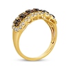 Thumbnail Image 3 of Previously Owned Le Vian Chocolate Waterfall Diamond Ring 1-1/5 ct tw 14K Honey Gold