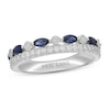 Thumbnail Image 1 of Previously Owned Neil Lane Blue Sapphire Anniversary Ring 3/8 ct tw Diamonds 14K White Gold