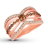 Thumbnail Image 1 of Previously Owned Le Vian Chocolate Diamond Ring 7/8 ct tw 14K Strawberry Gold