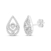 Thumbnail Image 1 of Previously Owned Love Entwined Diamond Stud Earrings 1/3 ct tw Round-cut 10K White Gold