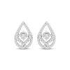 Thumbnail Image 2 of Previously Owned Love Entwined Diamond Stud Earrings 1/3 ct tw Round-cut 10K White Gold