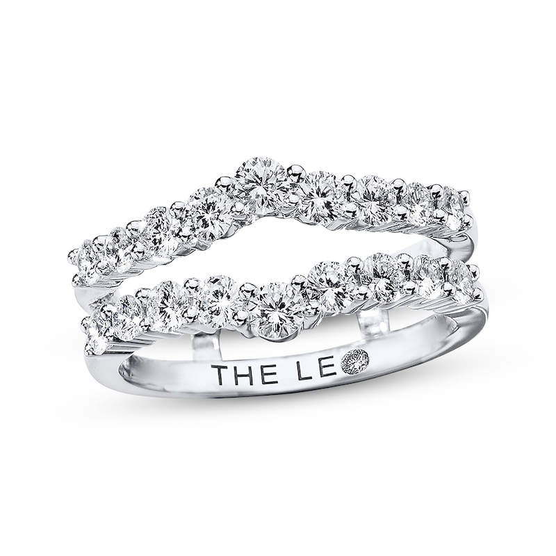 Main Image 1 of Previously Owned THE LEO Diamond Enhancer Ring 1 ct tw Round-cut 14K White Gold