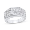 Thumbnail Image 1 of Previously Owned Men's Diamond Wedding Band 2 ct tw Round-cut 10K White Gold