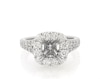 Thumbnail Image 1 of Previously Owned Neil Lane Round-Cut Diamond Halo Engagement Ring Setting 1-1/6 ct tw 14K White Gold Size 5