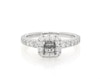 Thumbnail Image 1 of Previously Owned Neil Lane Diamond Halo Engagement Ring Setting 5/8 ct tw 14K White Gold Size 7