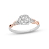 Thumbnail Image 1 of Previously Owned Hallmark Diamonds Promise Ring 1/5 ct tw Sterling Silver & 10K Rose Gold