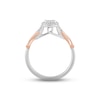 Thumbnail Image 2 of Previously Owned Hallmark Diamonds Promise Ring 1/5 ct tw Sterling Silver & 10K Rose Gold