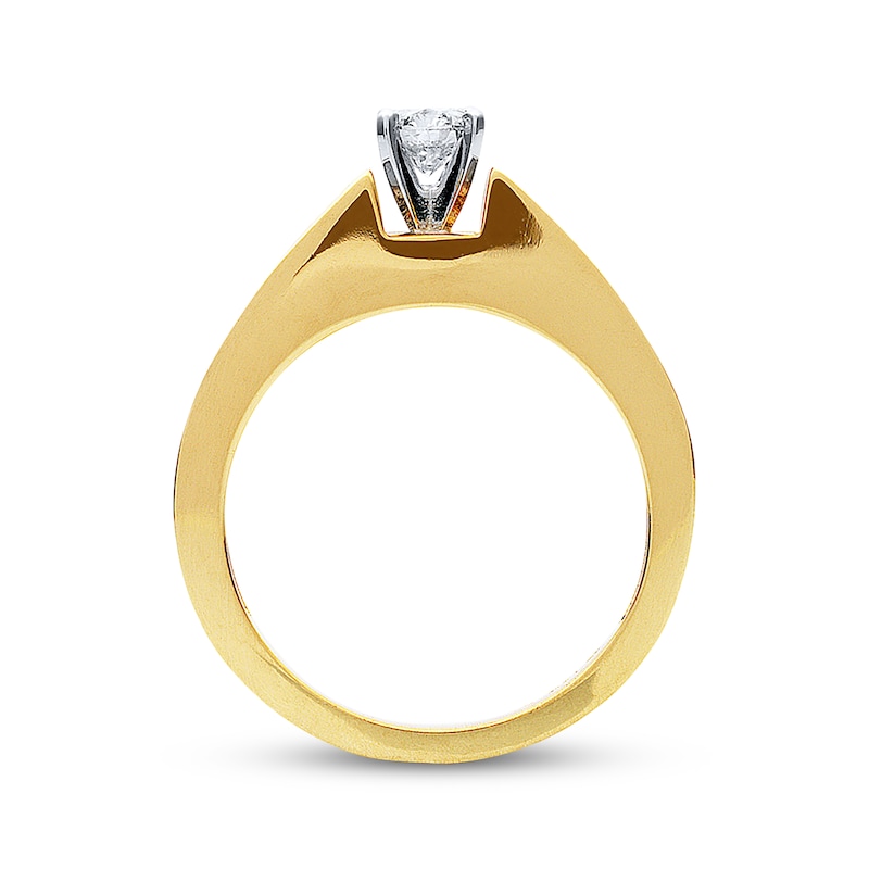 Previously Owned Colorless Ring Setting 1/3 carat tw Round-cut 14K Yellow  Gold